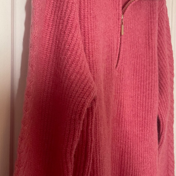 Quarter Zip Sweater - Pink NWOT - Picture 5 of 15